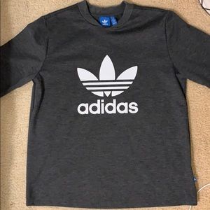 dark gray adidas shirt